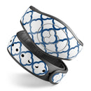 Navy & White Seamless Morocan Pattern V2 - Decal Skin Wrap Kit for the Disney Magic Band