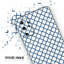 Navy & White Seamless Morocan Pattern V2 - Skin-Kit for the Samsung Galaxy S-Series S20, S20 Plus, S20 Ultra , S10 & others (All Galaxy Devices Available)