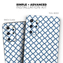Navy & White Seamless Morocan Pattern V2 - Skin-Kit for the Samsung Galaxy S-Series S20, S20 Plus, S20 Ultra , S10 & others (All Galaxy Devices Available)