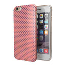 Navy Blue Micro Polka Dots Over Coral iPhone 6/6s or 6/6s Plus 2-Piece Hybrid INK-Fuzed Case