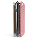 Navy Blue Micro Polka Dots Over Coral iPhone 6/6s or 6/6s Plus 2-Piece Hybrid INK-Fuzed Case