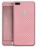 Navy Blue Micro Polka Dots Over Coral - Skin-kit for the iPhone 8 or 8 Plus