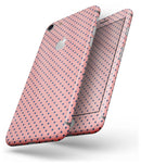 Navy Blue Micro Polka Dots Over Coral - Skin-kit for the iPhone 8 or 8 Plus