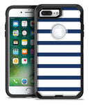 Navy Blue and White Stripes - iPhone 7 Plus/8 Plus OtterBox Case & Skin Kits