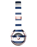 Navy Blue and White Stripes Full-Body Skin Kit for the Beats by Dre Solo 3 Wireless Headphones