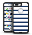 Navy Blue and White Stripes - iPhone 7 Plus/8 Plus OtterBox Case & Skin Kits