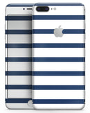 Navy Blue and White Stripes - Skin-kit for the iPhone 8 or 8 Plus