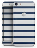 Navy Blue and White Stripes - Skin-kit for the iPhone 8 or 8 Plus