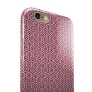 Navy Cells Over Coral  iPhone 6/6s or 6/6s Plus 2-Piece Hybrid INK-Fuzed Case