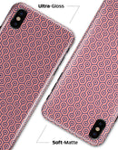 Navy Cells Over Coral  - iPhone X Clipit Case
