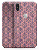 Navy Cells Over Coral  - iPhone X Skin-Kit