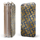 Navy Gold Foil v10 iPhone 6/6s or 6/6s Plus 2-Piece Hybrid INK-Fuzed Case