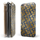 Navy Gold Foil v10 iPhone 6/6s or 6/6s Plus 2-Piece Hybrid INK-Fuzed Case