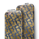 Navy Gold Foil v10 iPhone 6/6s or 6/6s Plus 2-Piece Hybrid INK-Fuzed Case