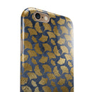 Navy Gold Foil v10 iPhone 6/6s or 6/6s Plus 2-Piece Hybrid INK-Fuzed Case