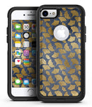 Navy Gold Foil v10 2 - iPhone 7 or 8 OtterBox Case & Skin Kits
