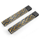 Navy Gold Foil v10 - Premium Decal Protective Skin-Wrap Sticker compatible with the Juul Labs vaping device