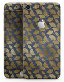 Navy Gold Foil v10 - Skin-kit for the iPhone 8 or 8 Plus