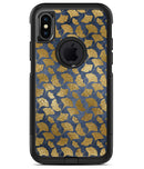 Navy Gold Foil v10 - iPhone X OtterBox Case & Skin Kits