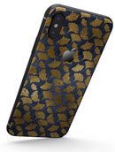 Navy Gold Foil v10 - iPhone X Skin-Kit
