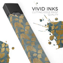 Navy Gold Foil v11 - Premium Decal Protective Skin-Wrap Sticker compatible with the Juul Labs vaping device