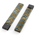 Navy Gold Foil v11 - Premium Decal Protective Skin-Wrap Sticker compatible with the Juul Labs vaping device