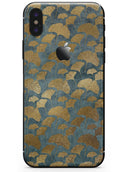Navy Gold Foil v11 - iPhone X Skin-Kit