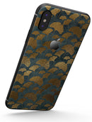 Navy Gold Foil v11 - iPhone X Skin-Kit