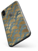 Navy Gold Foil v11 - iPhone X Skin-Kit