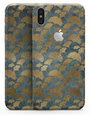 Navy Gold Foil v11 - iPhone X Skin-Kit