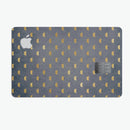 Navy Gold Foil v12 - Premium Protective Decal Skin-Kit for the Apple Credit Card