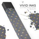 Navy Gold Foil v12 - Premium Decal Protective Skin-Wrap Sticker compatible with the Juul Labs vaping device