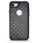 Navy Gold Foil v12 - iPhone 7 or 8 OtterBox Case & Skin Kits