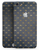 Navy Gold Foil v12 - Skin-kit for the iPhone 8 or 8 Plus