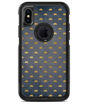 Navy Gold Foil v12 - iPhone X OtterBox Case & Skin Kits