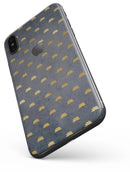 Navy Gold Foil v12 - iPhone X Skin-Kit