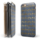 Navy Gold Foil v13 iPhone 6/6s or 6/6s Plus 2-Piece Hybrid INK-Fuzed Case