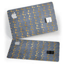 Navy Gold Foil v13 - Premium Protective Decal Skin-Kit for the Apple Credit Card
