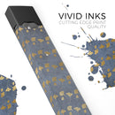 Navy Gold Foil v13 - Premium Decal Protective Skin-Wrap Sticker compatible with the Juul Labs vaping device