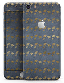 Navy Gold Foil v13 - Skin-kit for the iPhone 8 or 8 Plus