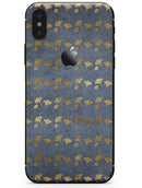 Navy Gold Foil v13 - iPhone X Skin-Kit