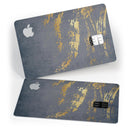 Navy Gold Foil v1 - Premium Protective Decal Skin-Kit for the Apple Credit Card