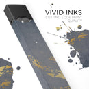 Navy Gold Foil v1 - Premium Decal Protective Skin-Wrap Sticker compatible with the Juul Labs vaping device