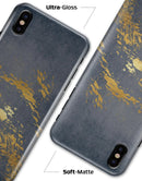 Navy Gold Foil v1 - iPhone X Clipit Case