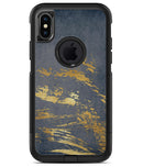 Navy Gold Foil v1 - iPhone X OtterBox Case & Skin Kits