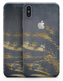 Navy Gold Foil v1 - iPhone X Skin-Kit