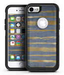 Navy Gold Foil v2 - iPhone 7 or 7 Plus Commuter Case Skin Kit