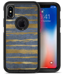 Navy Gold Foil v2 - iPhone X OtterBox Case & Skin Kits