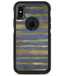 Navy Gold Foil v2 - iPhone X OtterBox Case & Skin Kits