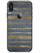 Navy Gold Foil v2 - iPhone X Skin-Kit